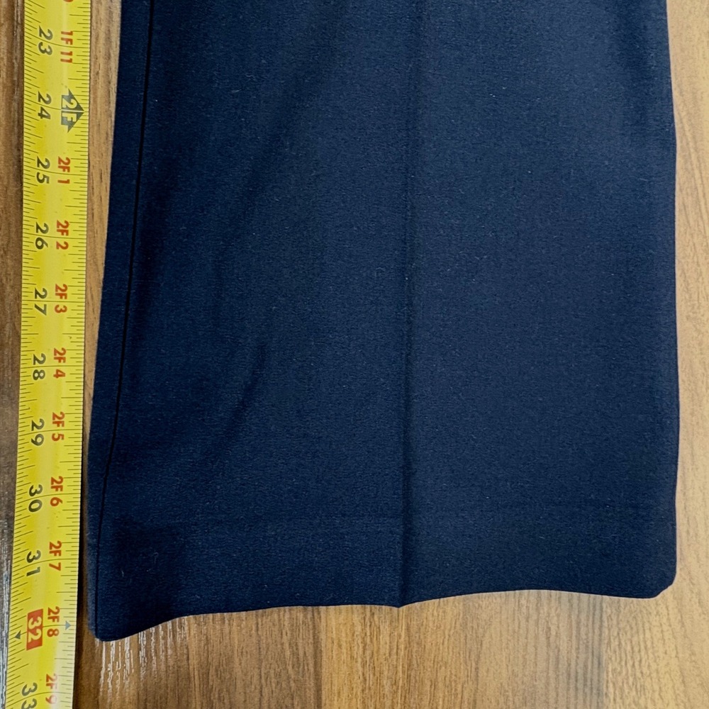 Ann Taylor LOFT Julie Trouser Women 8 Navy Blue Straight Leg Workwear Corpcore - Picture 9 of 12